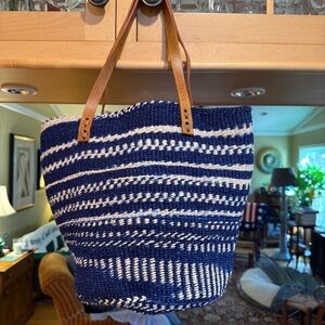 Handwoven textile tote